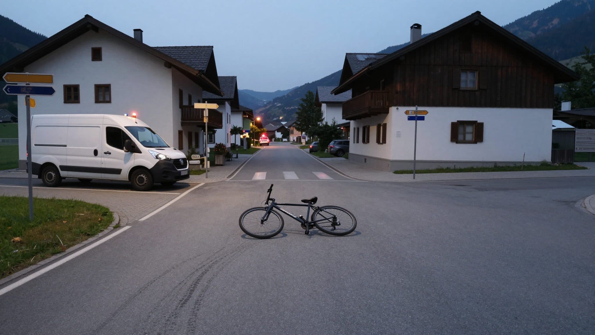 Camión ligero atropella a ciclista en Kolsass: el conductor debe entregar su carné de conducir