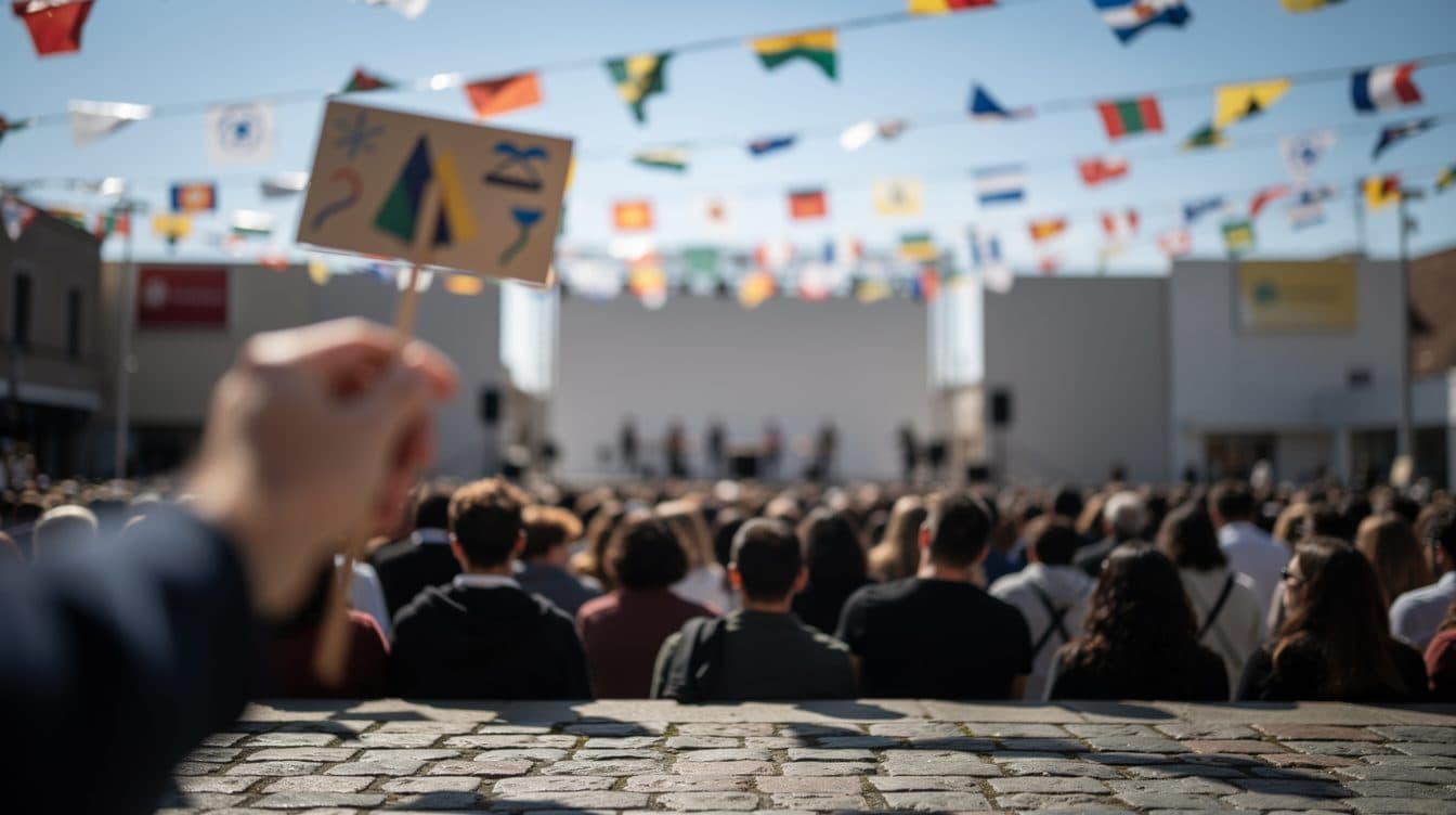 Un año después del ataque, el festival democrático 'Bad Freienwalde ist bunt' celebra su mayor afluencia
