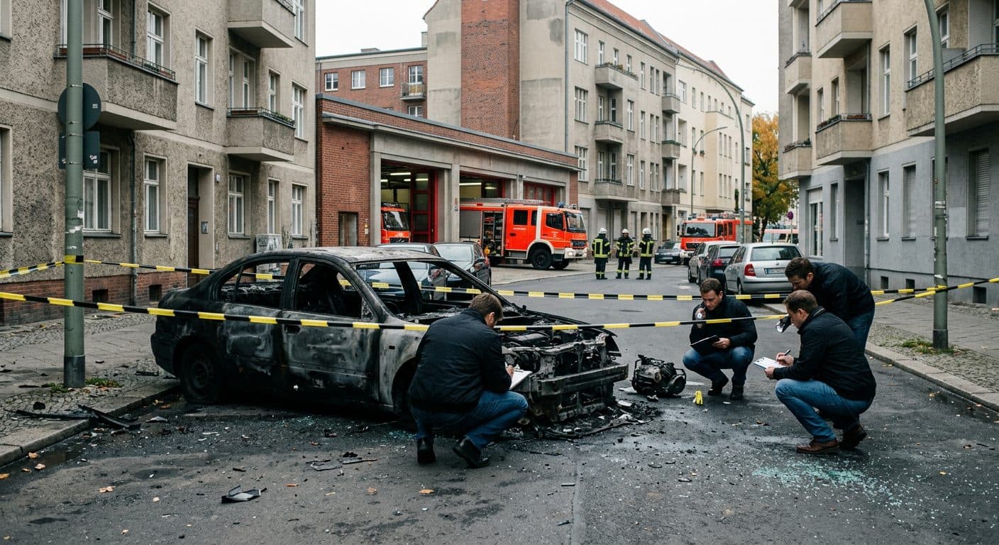 Acusación por incendio provocado y explosión de un coche en Berlín: los costes como posible móvil