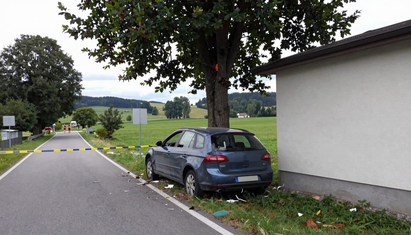 Un hombre de 64 años se sale de la calzada en Baja Austria y muere en el lugar del accidente