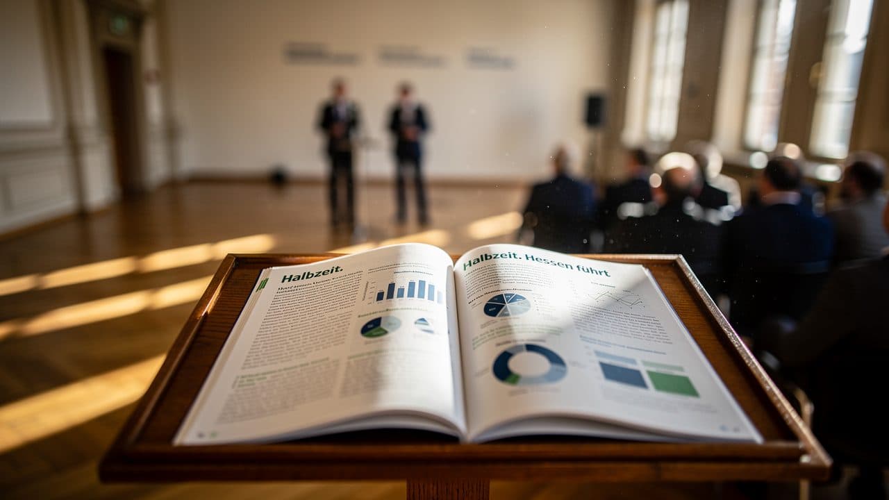 ENCABEZADO: El gobierno estatal de Hesse presenta balance de mitad de legislatura y anuncia nuevas inversiones