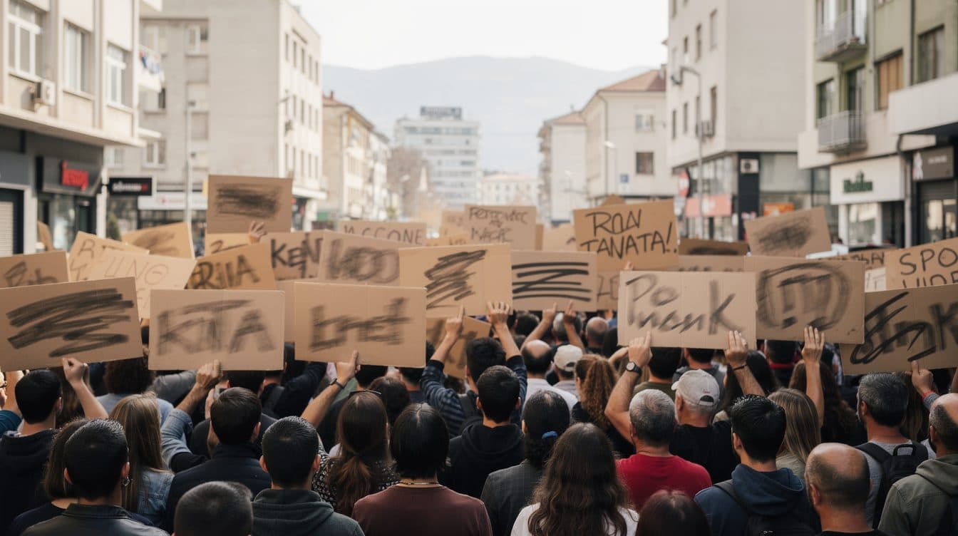 TITULAR: Miles de manifestantes en Albania exigen detener proyecto de lujo en Sazan