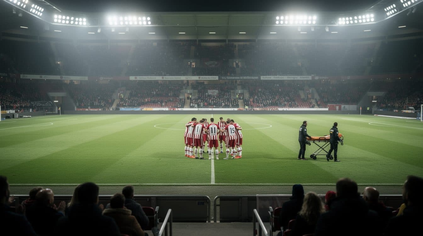 Eriksen vuelve a desplomarse en el campo durante un amistoso entre Dinamarca y Ucrania en Odense