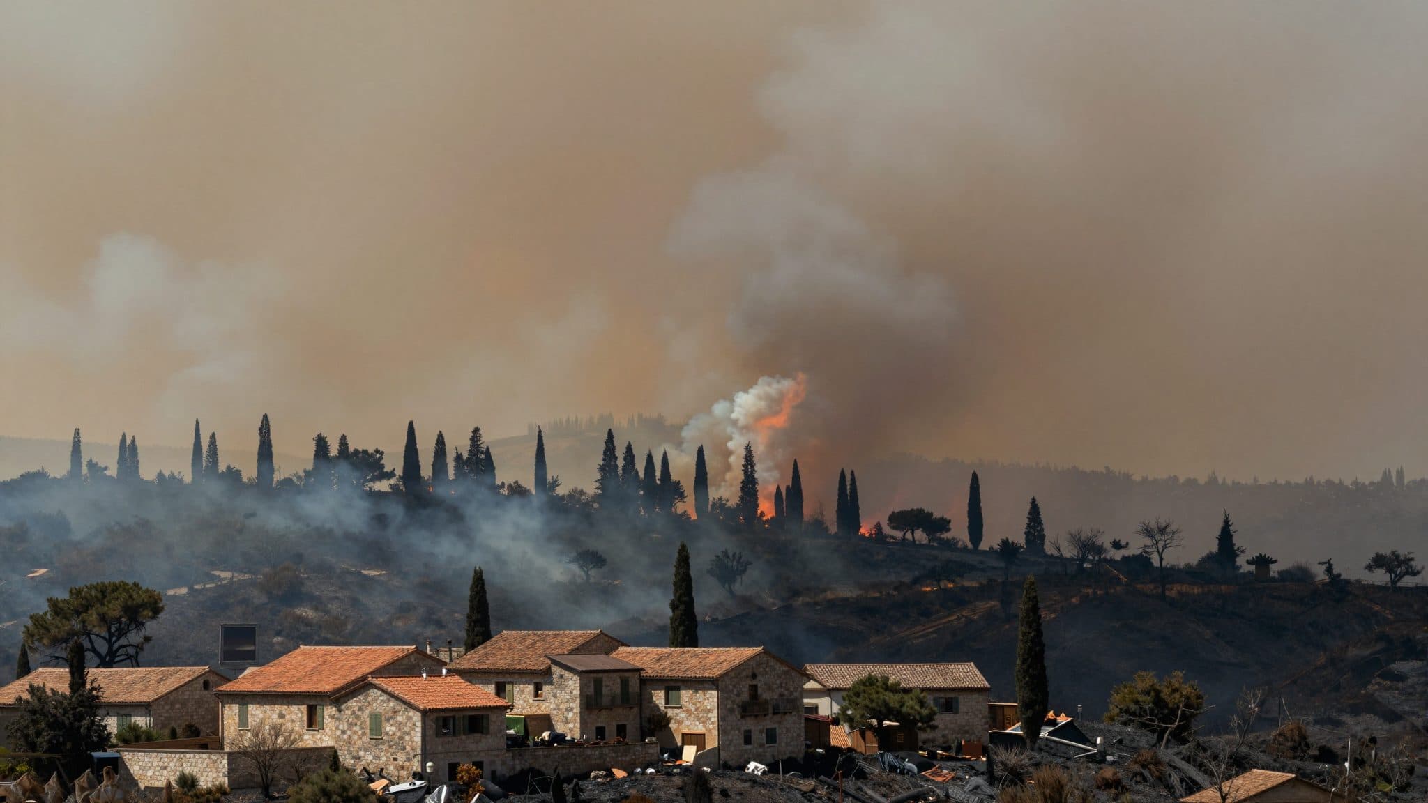 Los Clooney deben evacuar su propiedad en el sur de Francia por un incendio forestal