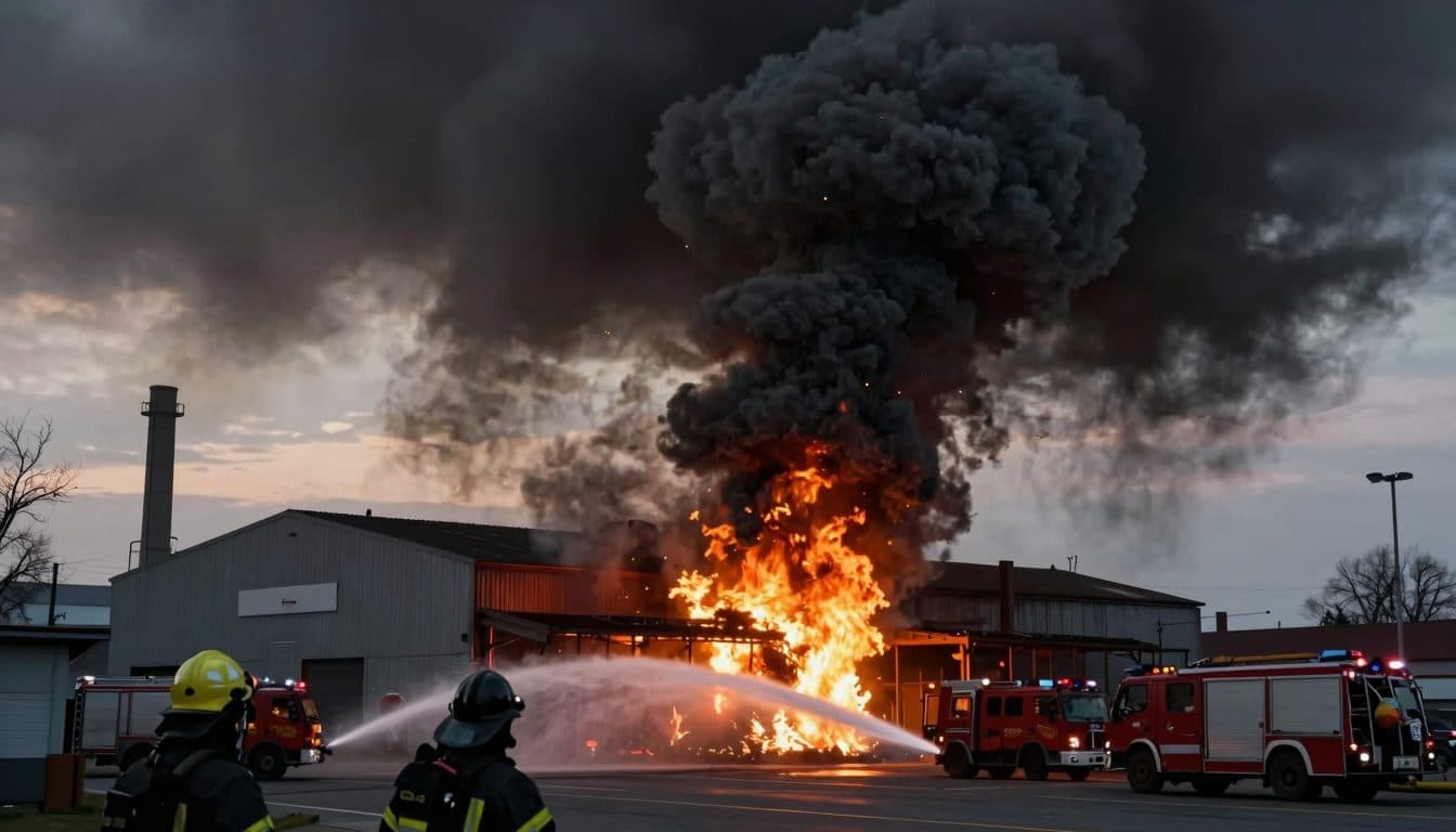 Gran incendio de una nave industrial en Viena-Donaustadt: la Südosttangente y la U2 cerradas temporalmente