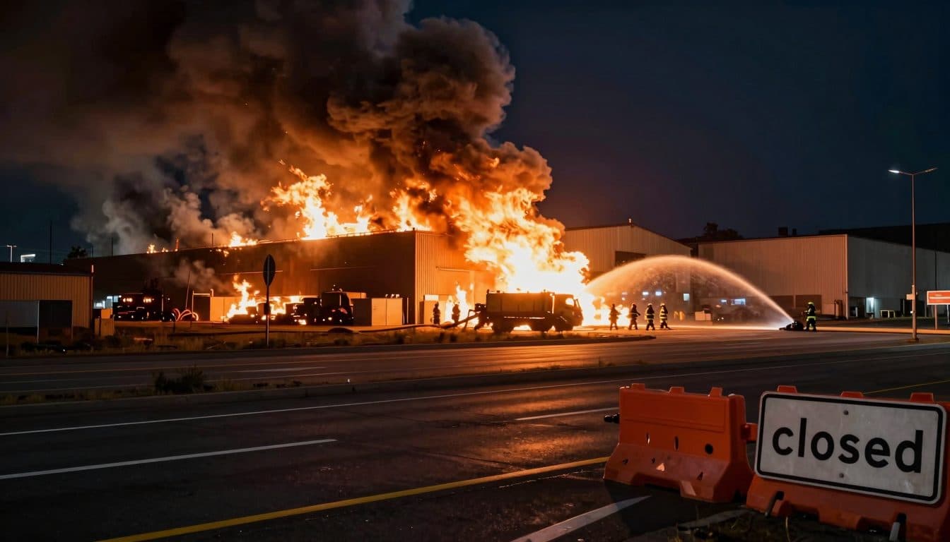 Gran incendio en empresa de reciclaje de Viena: la A23 permanece cerrada tras el fuego en Donaustadt