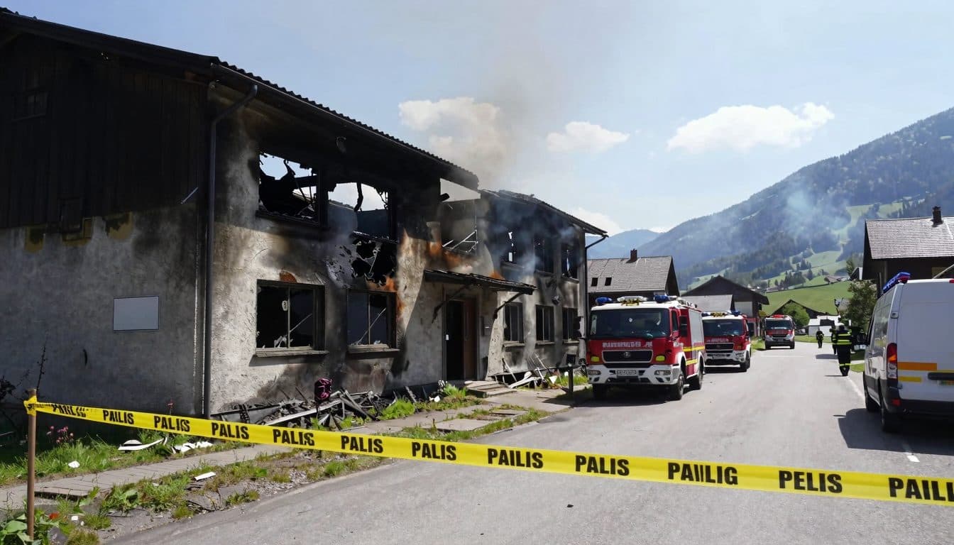 Gran despliegue en Winzendorf: explosiones en el recinto de un fabricante de pirotecnia