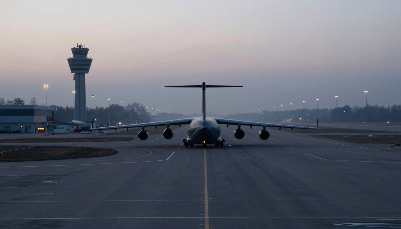 Avión militar de Estados Unidos aterrizó en Moscú procedente de Riga