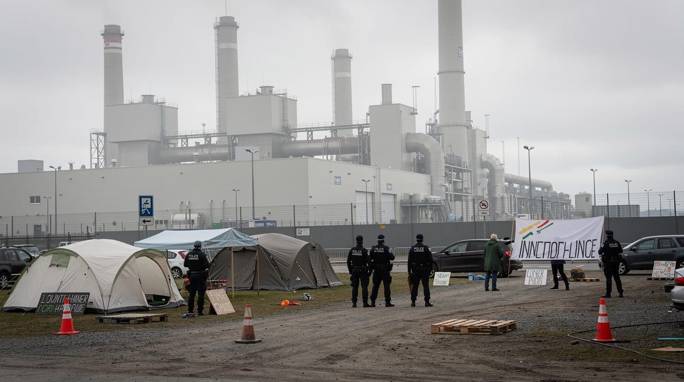 Justicia alemana prohíbe inicio de protesta climática en la puerta de una central de gas en Werne