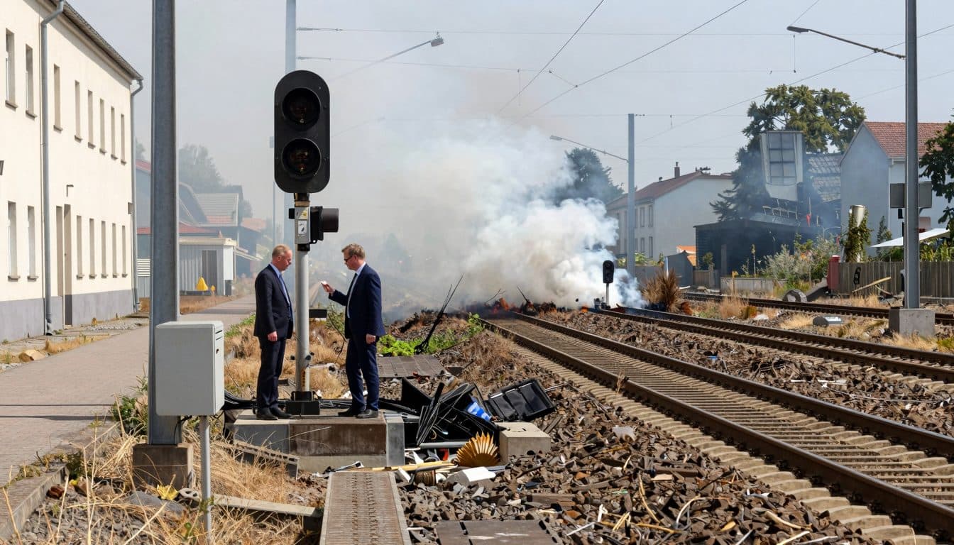 Grupo izquierdista 'Kommando Angry Birds' reivindica sabotaje incendiario en la línea férrea entre Düsseldorf y Colonia