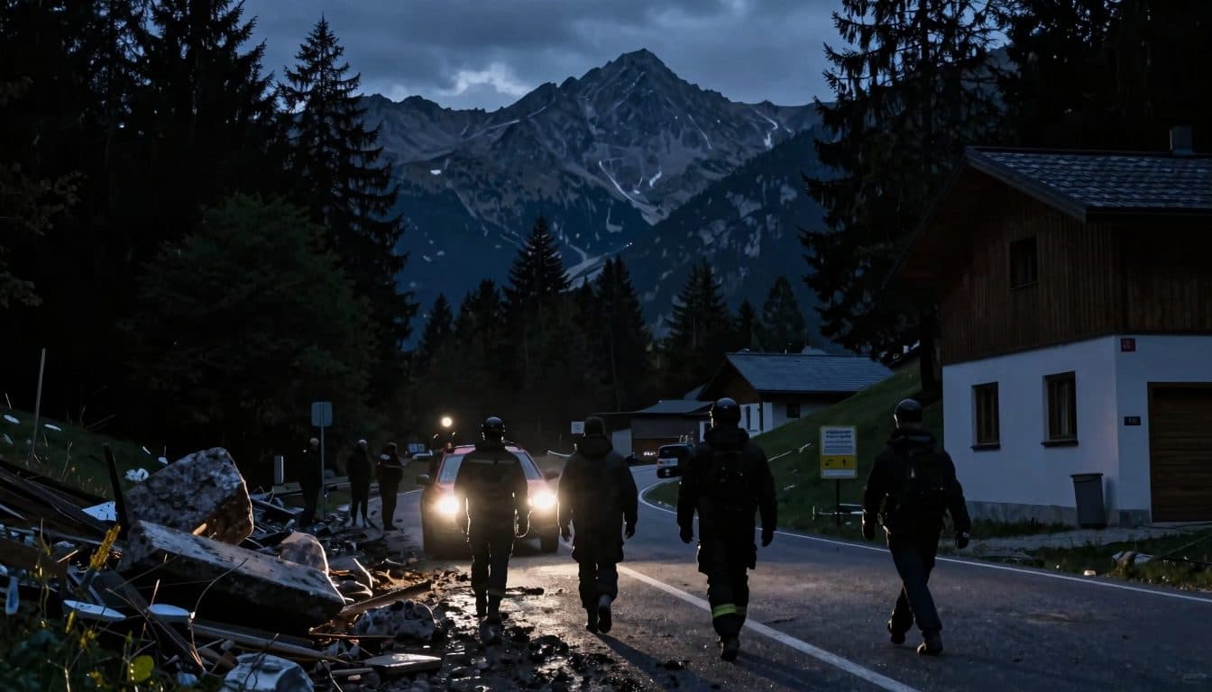 Corrimiento de tierra en Schladming: 30 personas rescatadas del Untertal