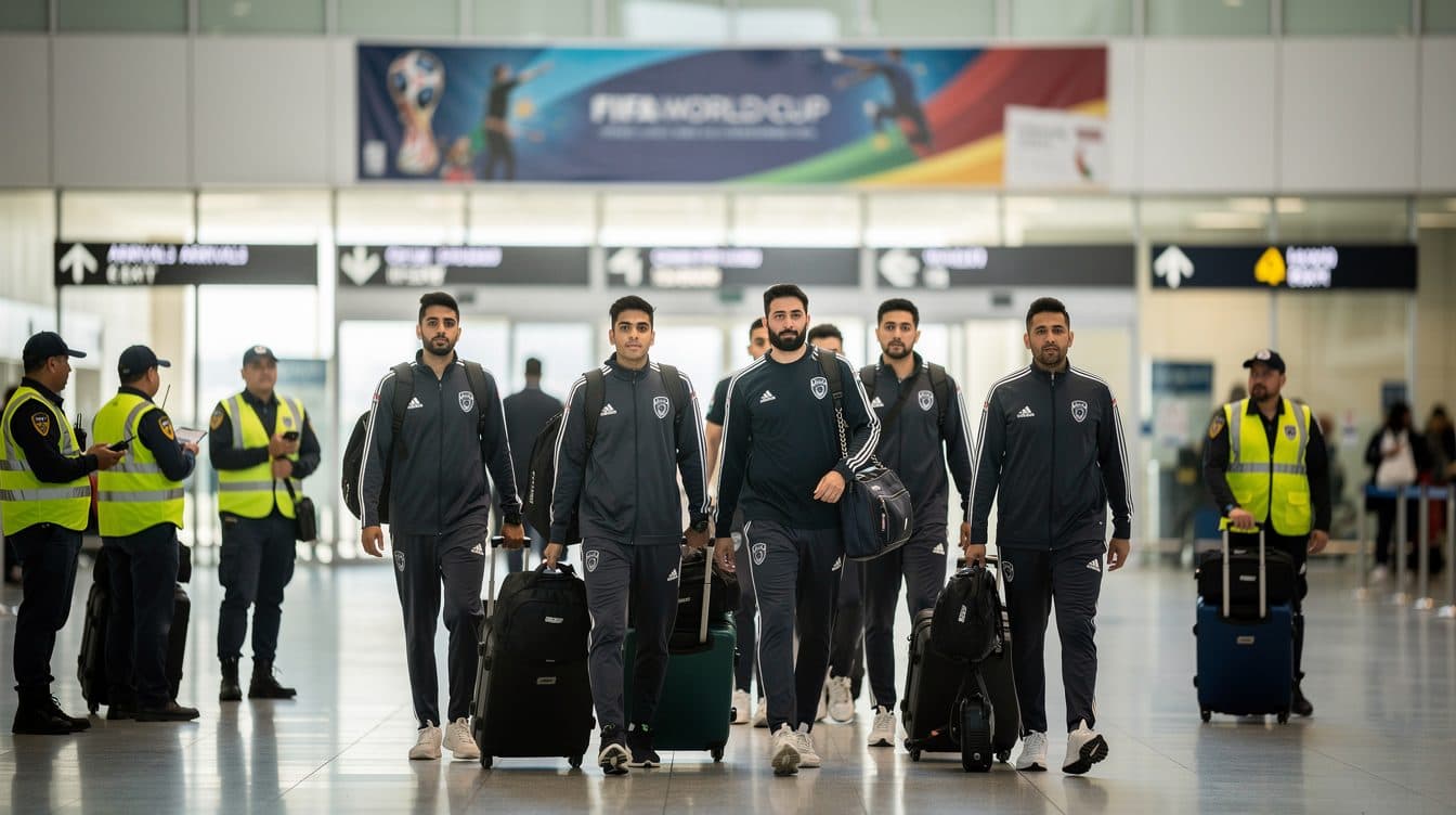 La selección nacional de Irán aterriza en México – un viaje agotador hacia la Copa del Mundo de fútbol