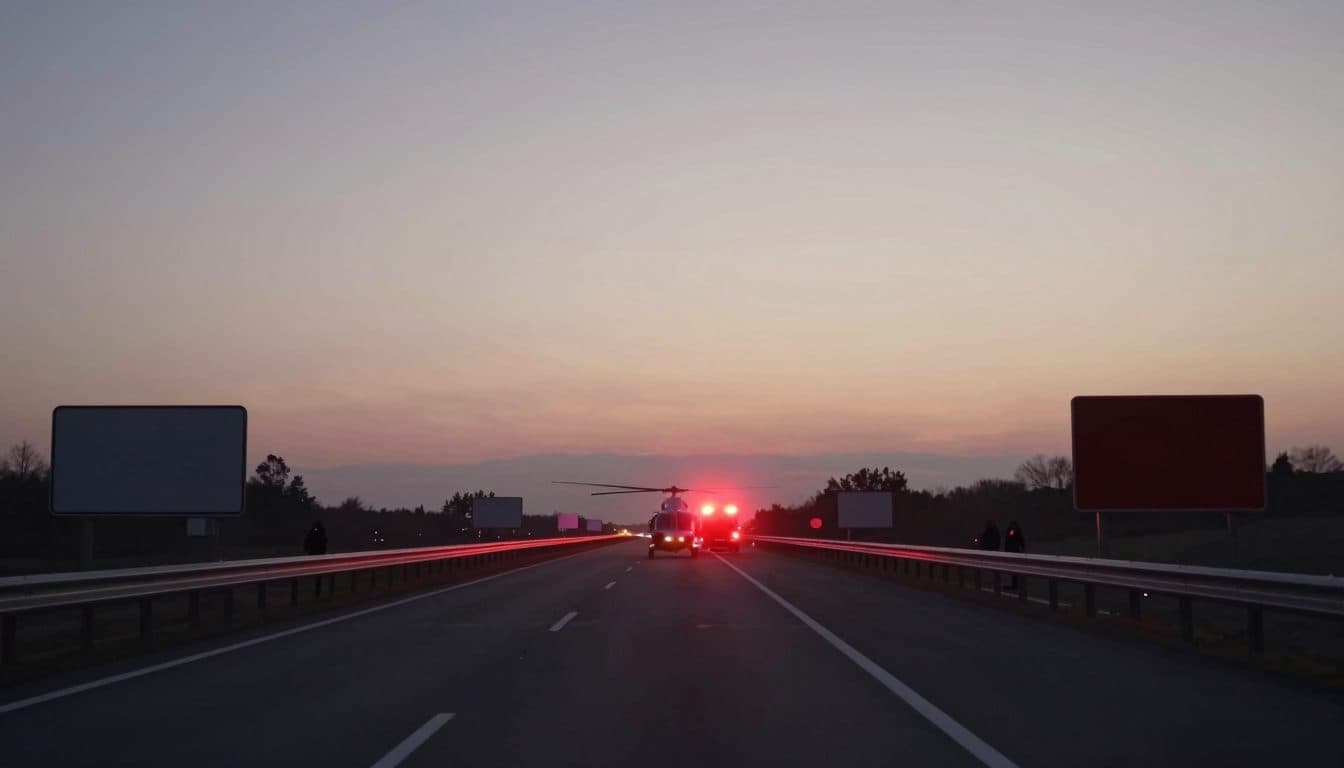 Accidente grave en la A1 cerca de Haag: cuatro personas heridas