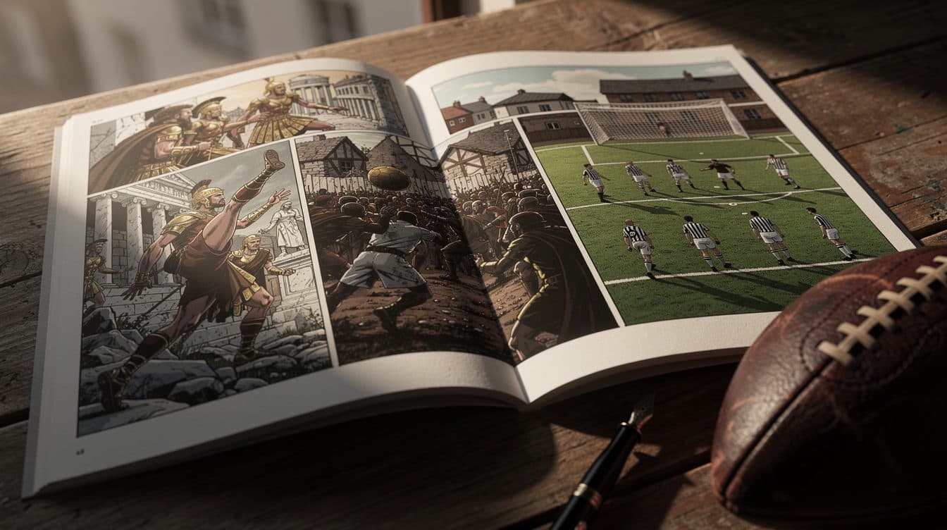 Nueva novela gráfica recrea la historia del fútbol desde la Antigüedad hasta la modernidad