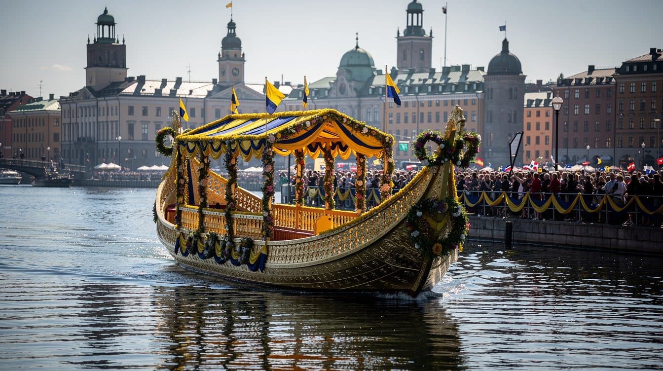 Carlos XVI Gustavo y Silvia de Suecia celebran en Estocolmo sus bodas de oro con un festejo popular