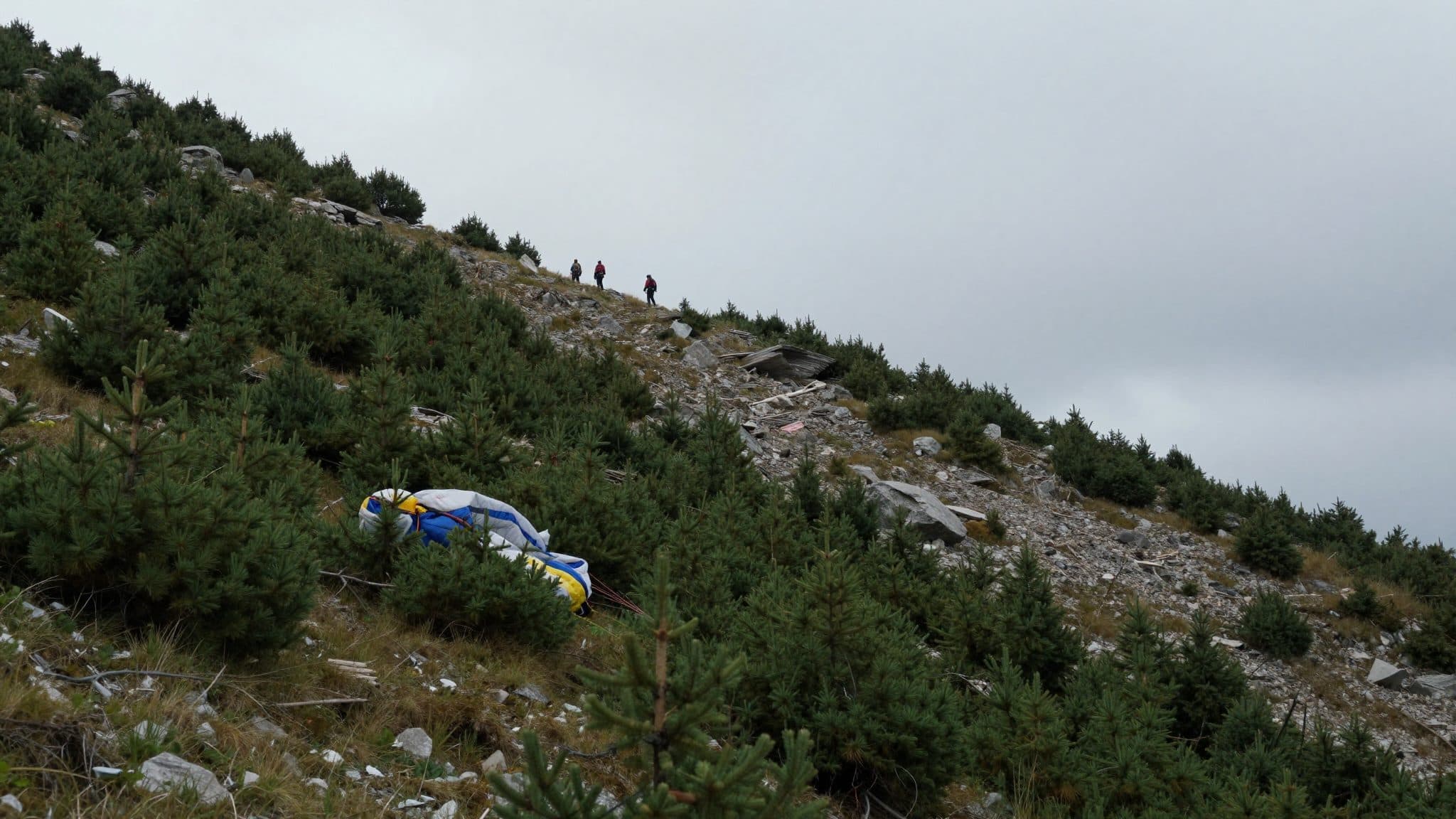 Piloto de parapente se estrella en Gemeindealpe y es rescatado por el equipo de rescate de montaña