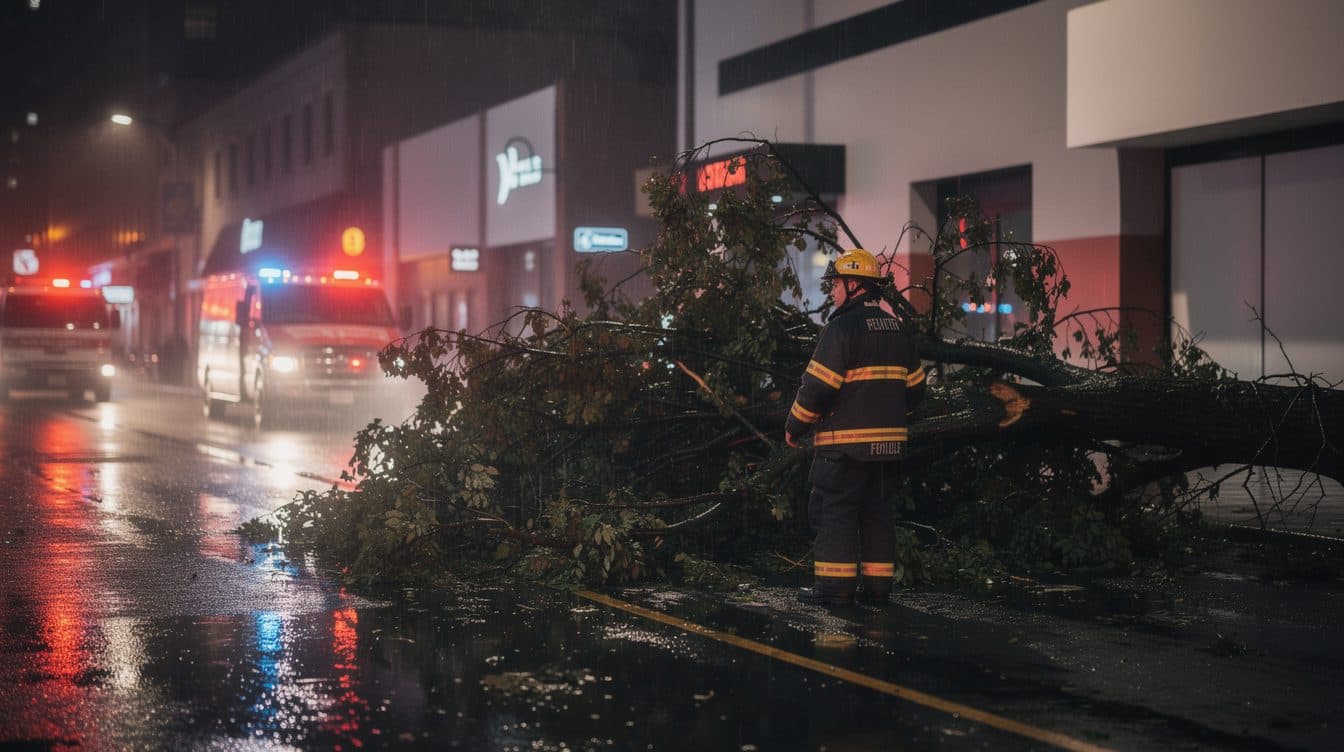Tormenta severa azota el oeste de Alemania: árboles caídos, cortes ferroviarios y múltiples intervenciones de bomberos