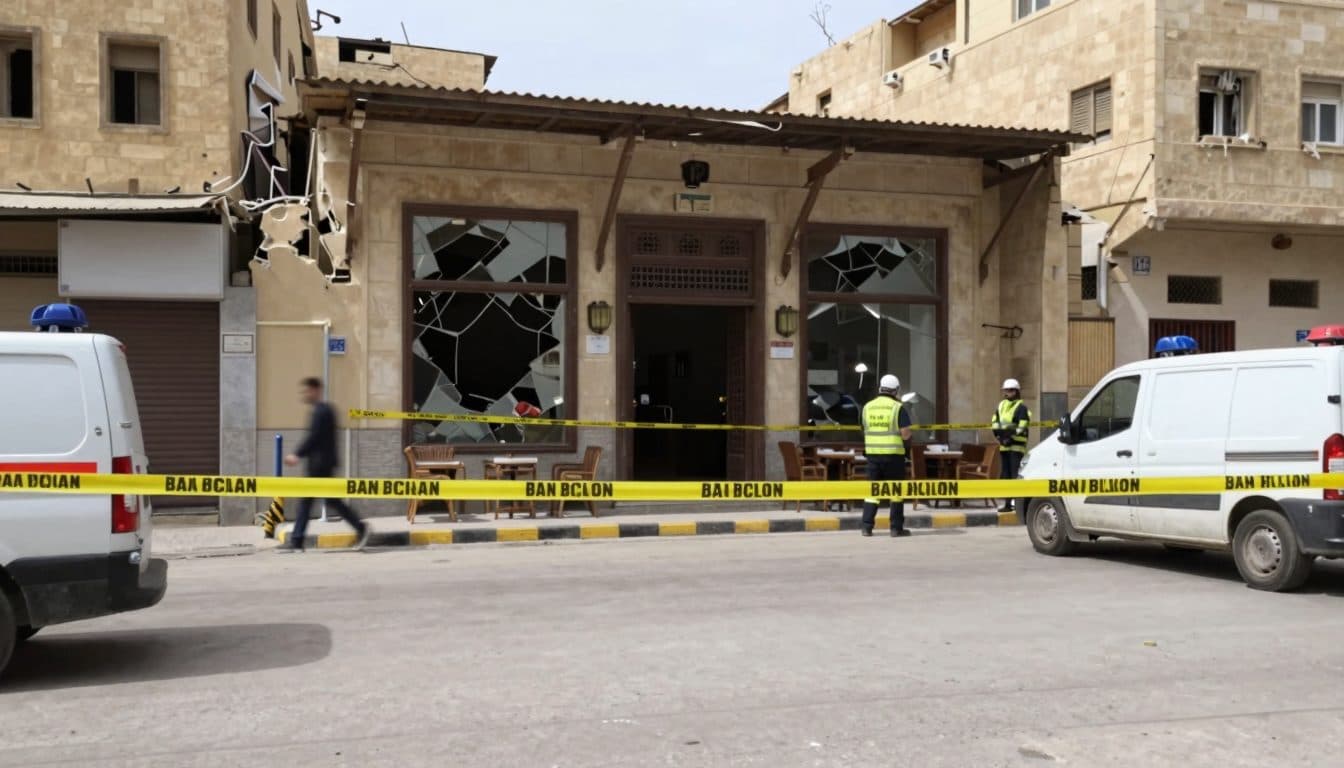 Cinco muertos en una explosión de bomba en un café del centro de Damasco cerca del Palacio de Justicia