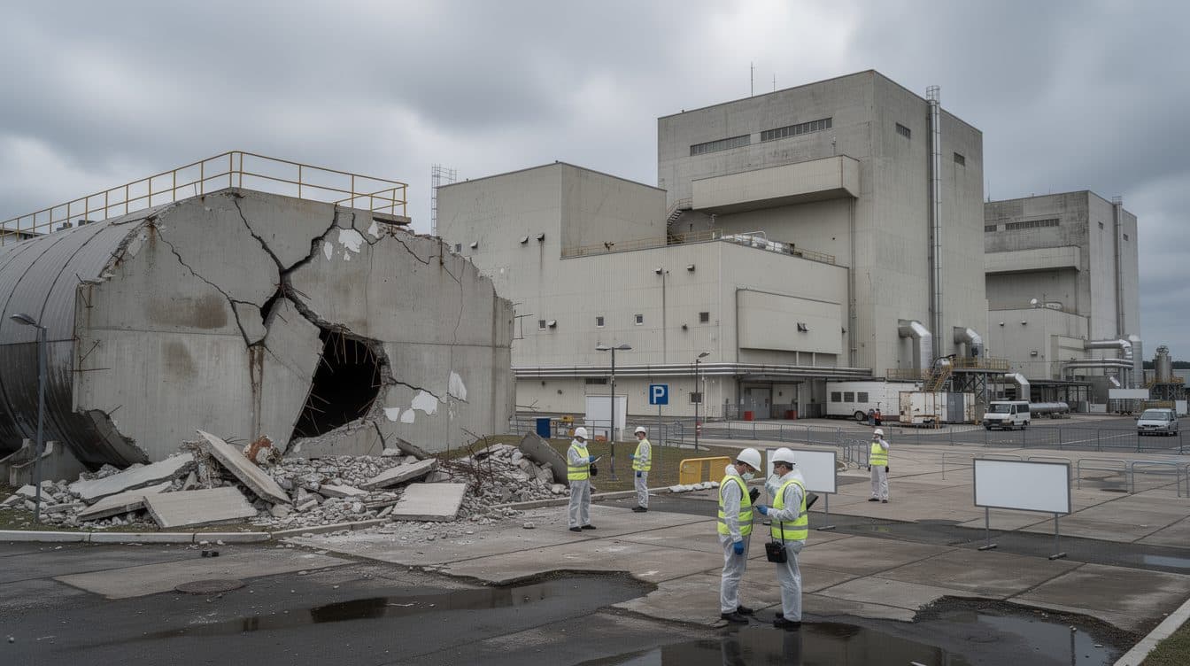 Un dron daña un edificio de la central nuclear de Zaporiyia bajo ocupación rusa