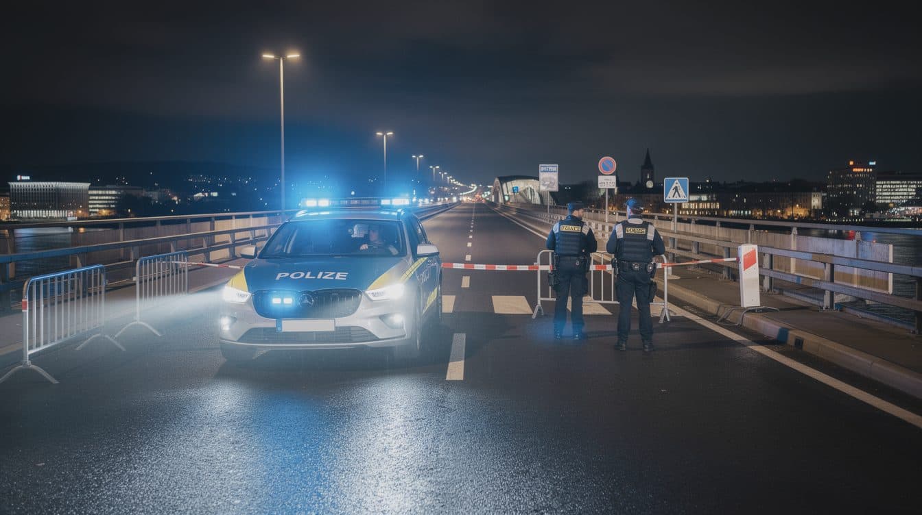 Joven conductor se lanza contra policías en la frontera franco-alemana; agentes disparan