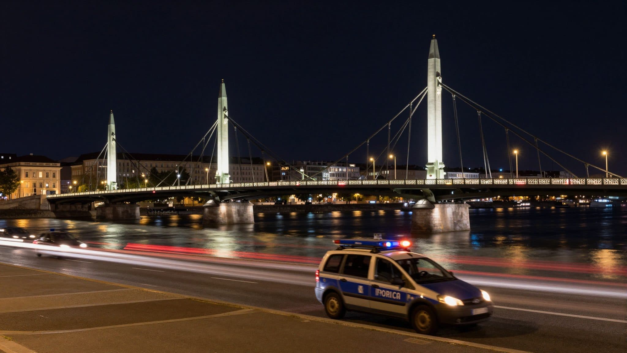 190 km/h en la Reichsbrücke: un joven de 25 años sin carné de conducir
