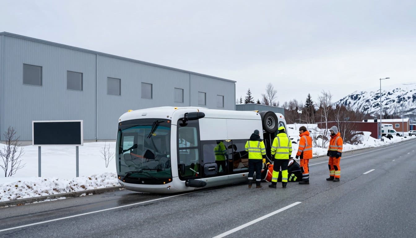 Autobús con 34 turistas alemanes vuelca en Noruega – varios heridos leves