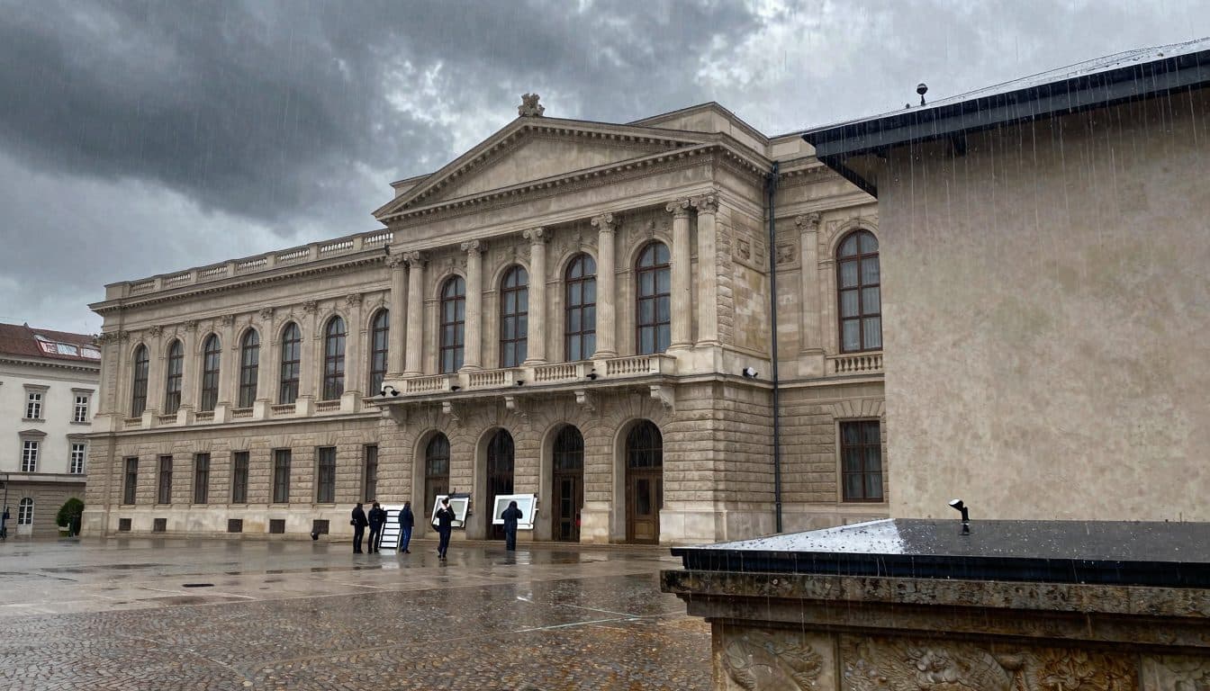Fuertes lluvias en Viena: la Albertina reacciona con rapidez a la entrada de agua – sin daños en las obras de arte