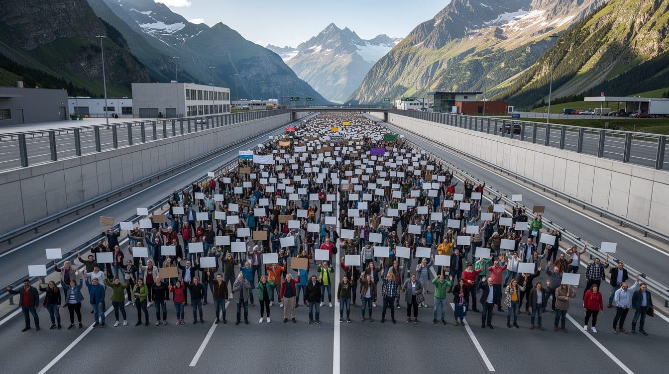 Protesta ciudadana bloquea por completo la autopista del Brennero durante ocho horas