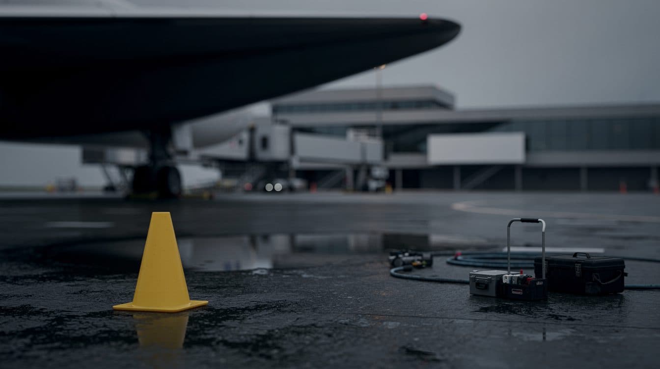 Un Boeing 787-9 de Lufthansa colapsa sobre su morro en la posición de estacionamiento del aeropuerto de Fráncfort