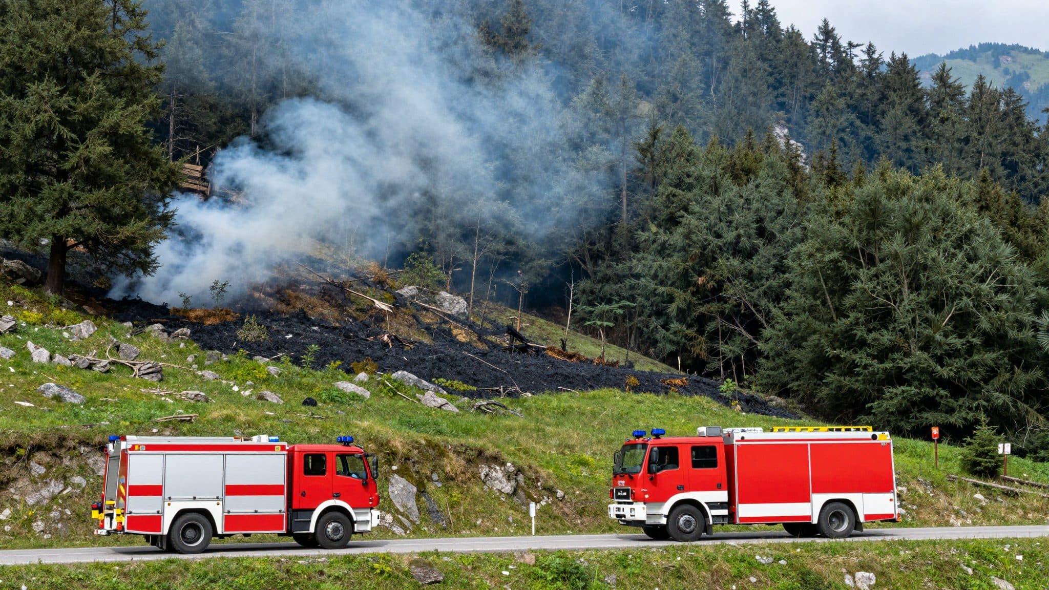 Incendio forestal en el Hochstein cerca de Lienz: los bomberos evitan daños mayores