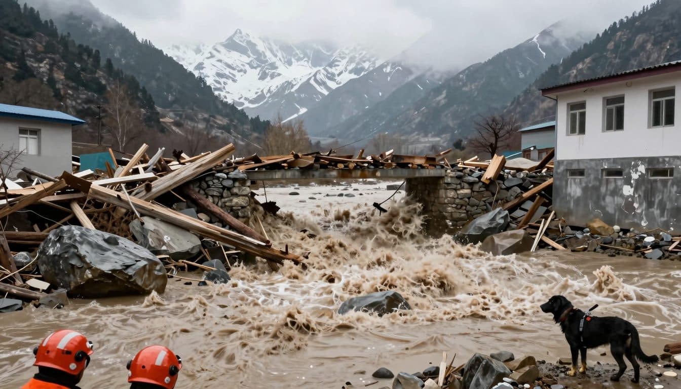Una crecida torrencial en el Himalaya destruye aldeas a lo largo del Bhotekoshi — continúa la búsqueda de desaparecidos