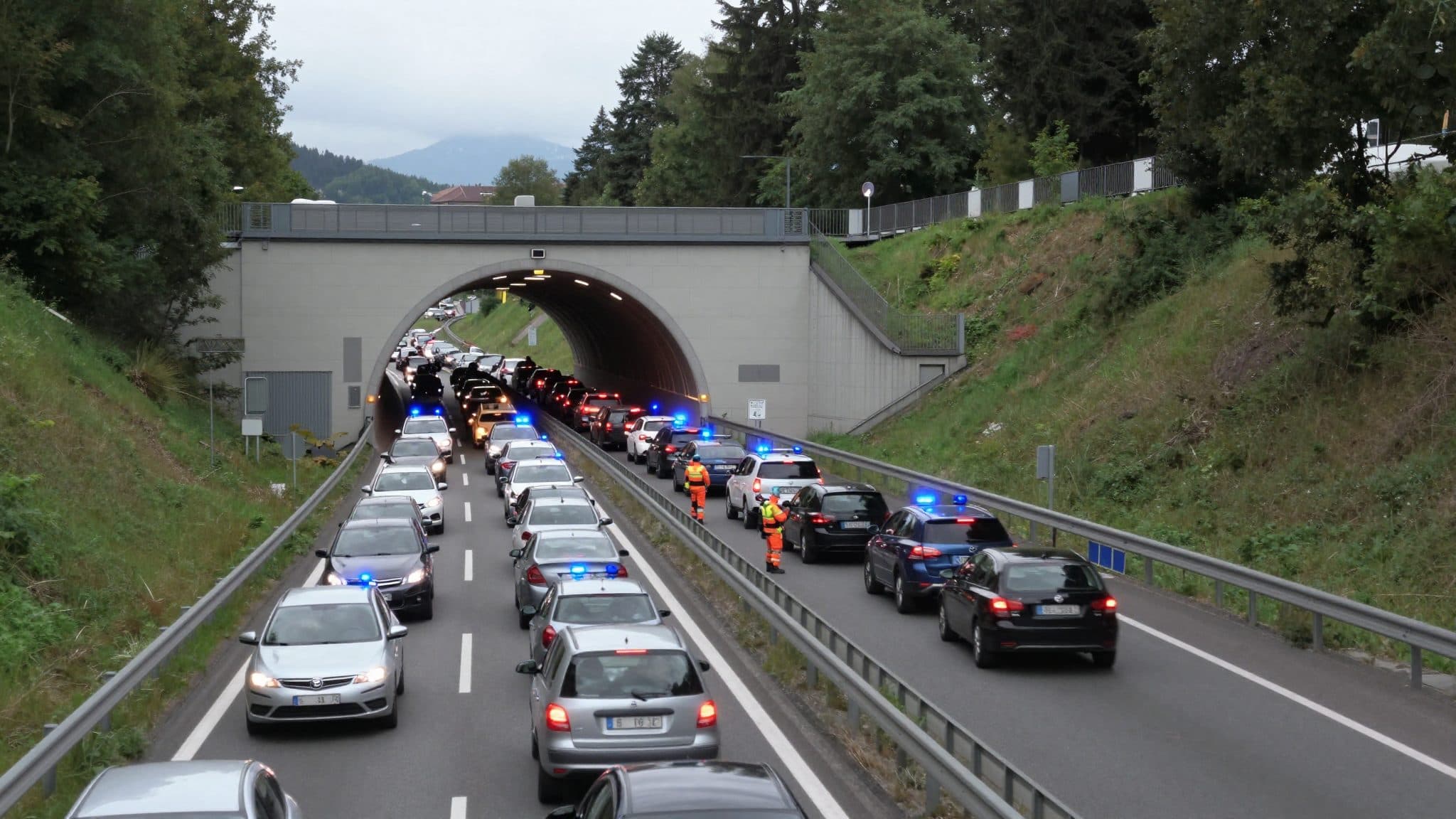 Accidente en cadena en la A14 cerca de Bregenz paraliza la Rheintalautobahn durante horas