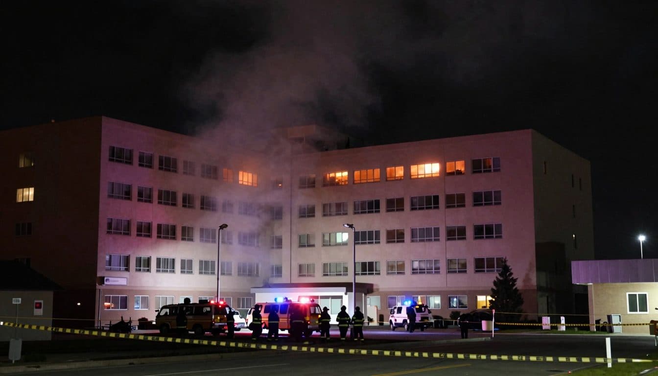 Dos muertos y al menos 34 heridos en un incendio del tejado del hospital de Ludwigslust