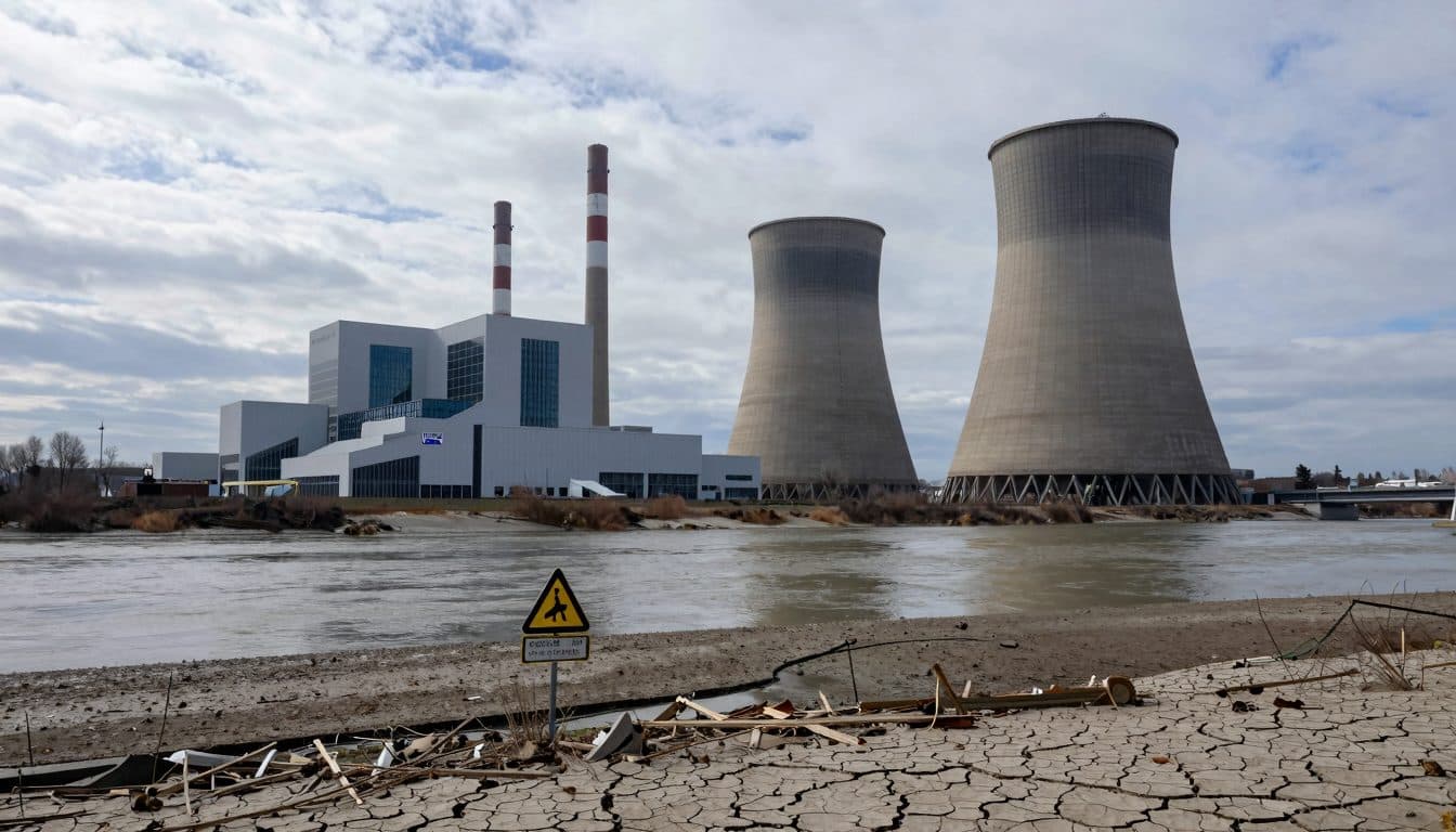 La central nuclear rumana de Cernavoda inicia su desconexión por el bajo nivel del agua