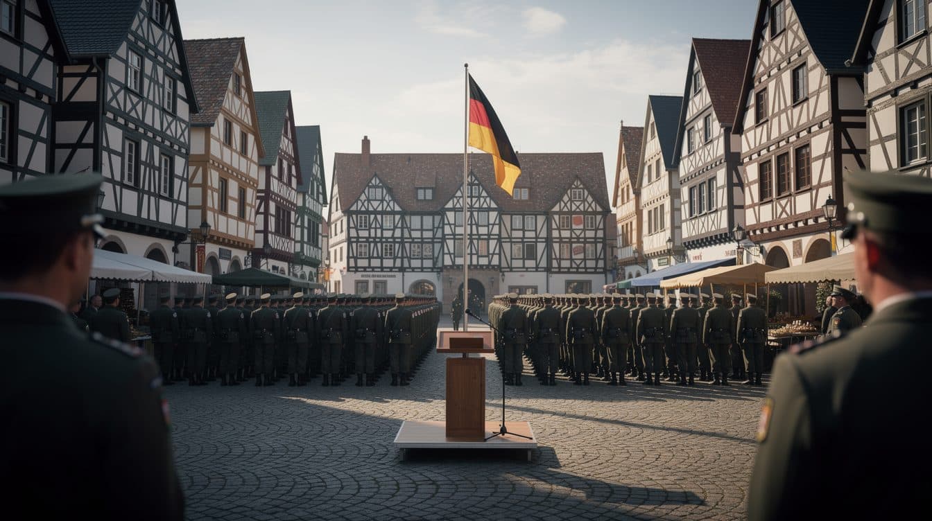 Merz aboga en Medebach por la capacidad de defensa y elogia la jura de bandera pública de la Bundeswehr