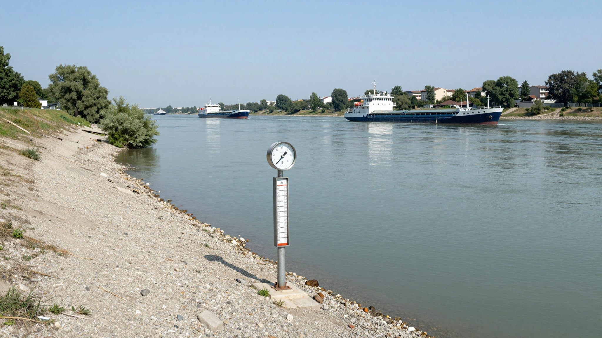 Nivel bajo del Danubio obliga a navieras a operar con restricciones y aligerar carga