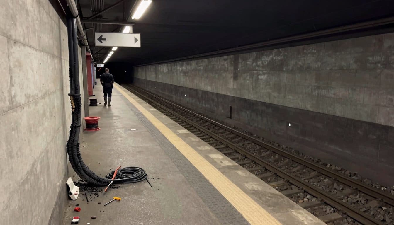 Aislamiento dañado en una línea de 15.000 voltios provocó un incendio de cables en la red de S-Bahn de Viena