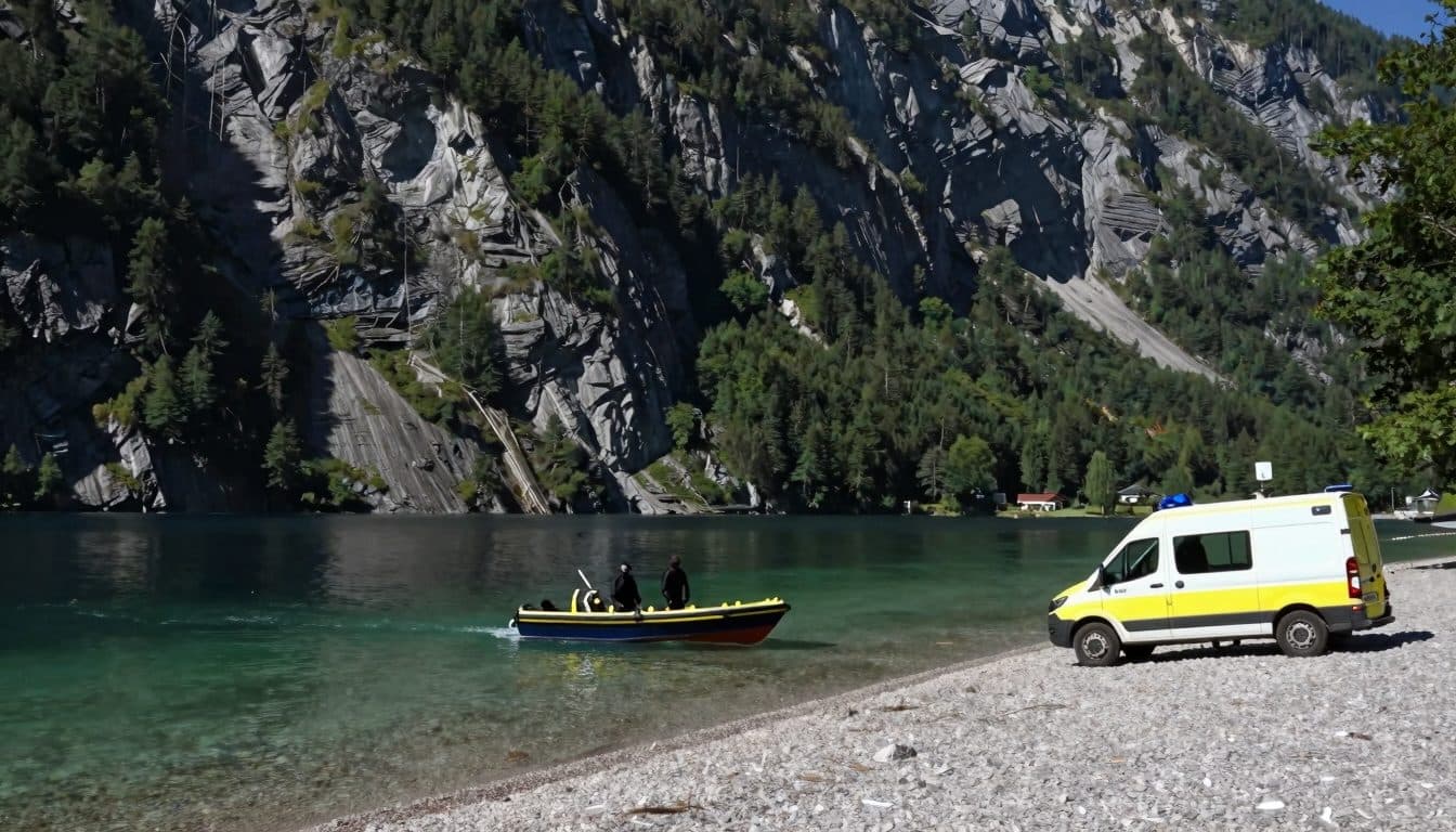 Senderista en Tirol cae diez metros y es rescatada en barco