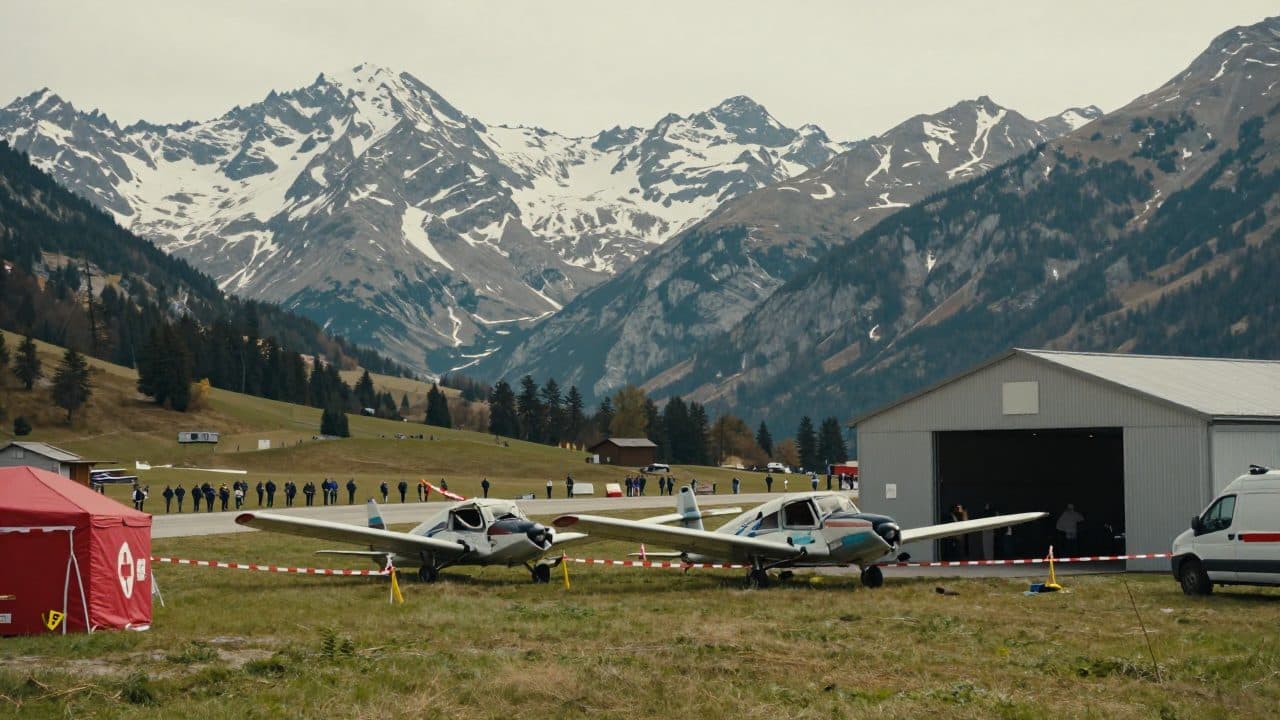 Colisión de dos avionetas en una reunión de aeronaves en Krimml, en Pinzgau: dos heridos