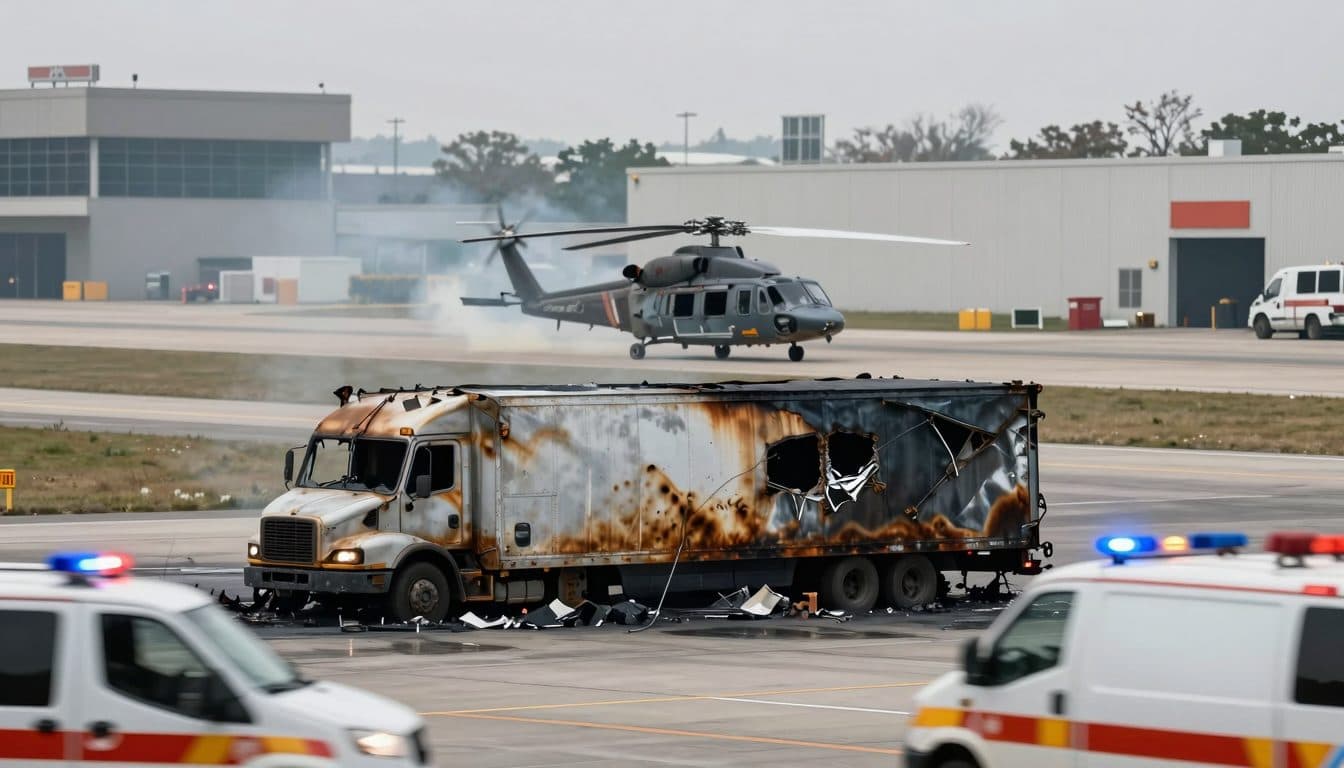 Explosión de gas en el recinto del aeropuerto de Hörsching: siete heridos, dos graves trasladados en helicóptero a Viena