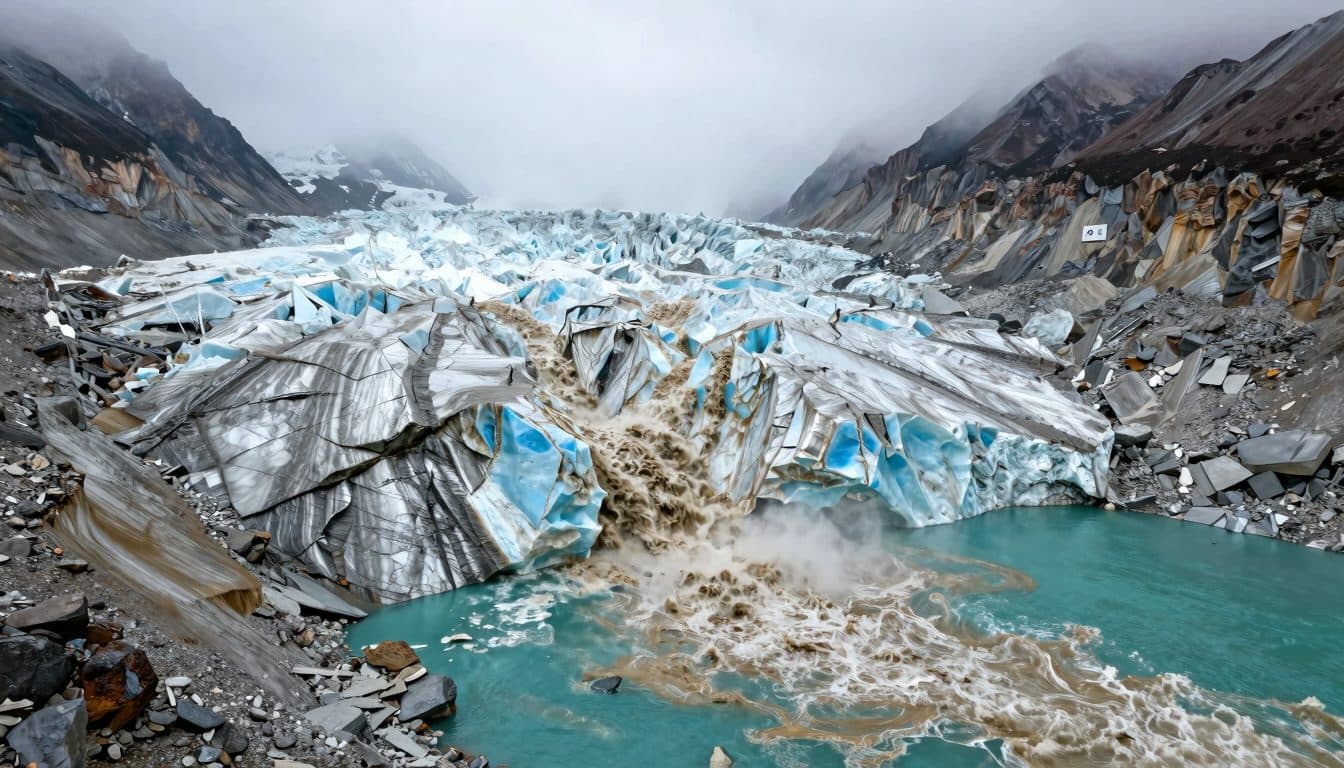 Un glaciar en fusión vinculado a inundaciones mortales en Nepal mientras crecen los riesgos climáticos