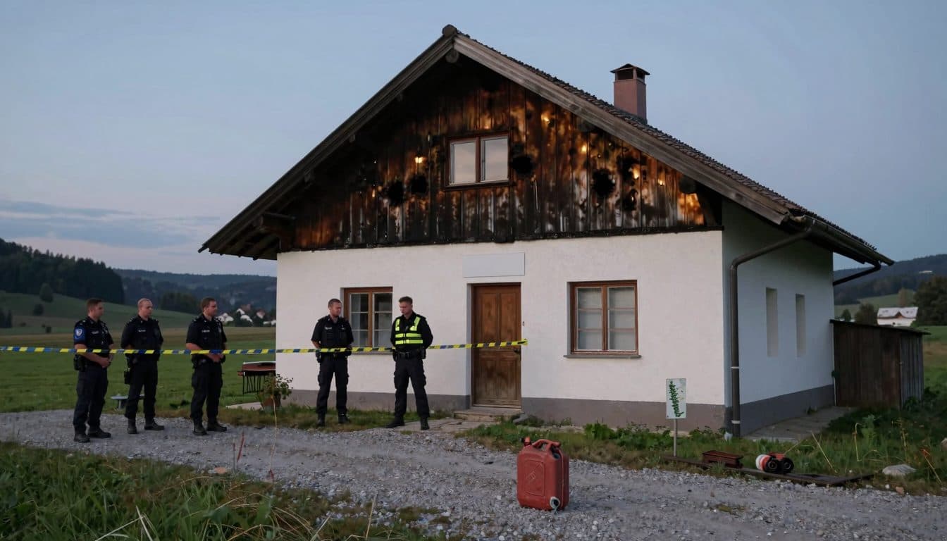 Detenido un hombre de 41 años de la Estiria oriental tras intento de incendio provocado contra la casa de un vecino en el norte de Burgenland