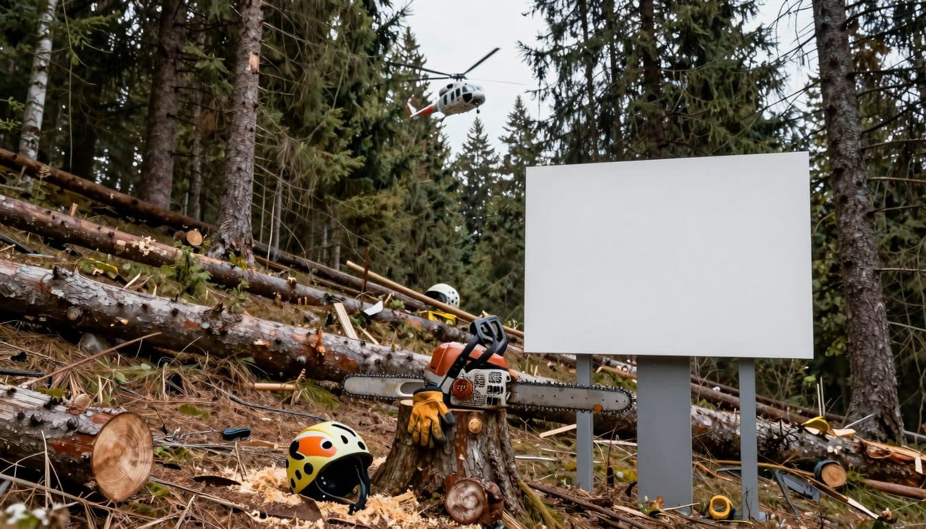 Accidente forestal en Wildschönau: un hombre de 44 años golpeado por un árbol y trasladado en helicóptero al hospital