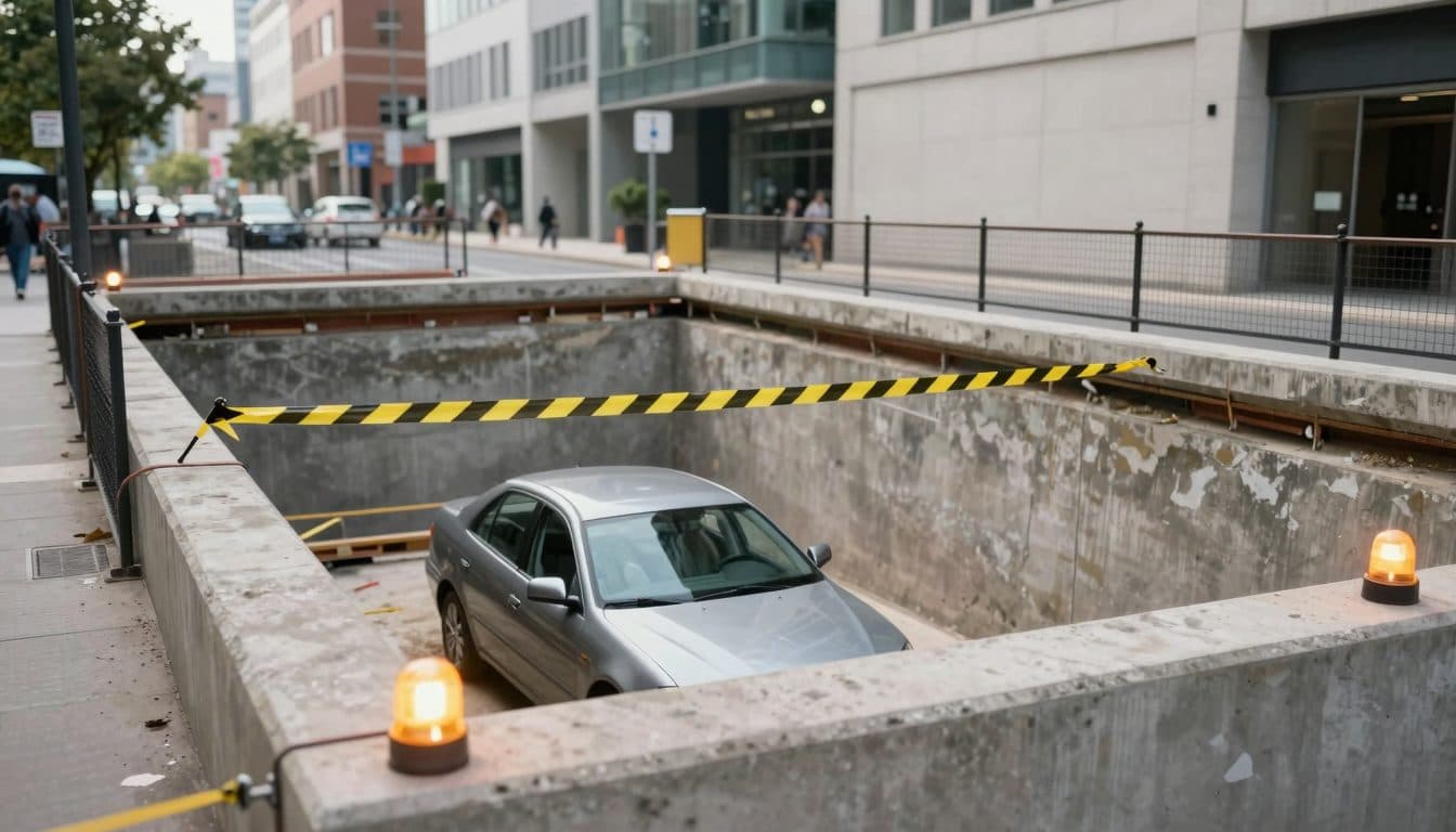 Una mujer de 76 años confunde el pedal del acelerador con el del freno y cae en una zanja de obra en Kufstein