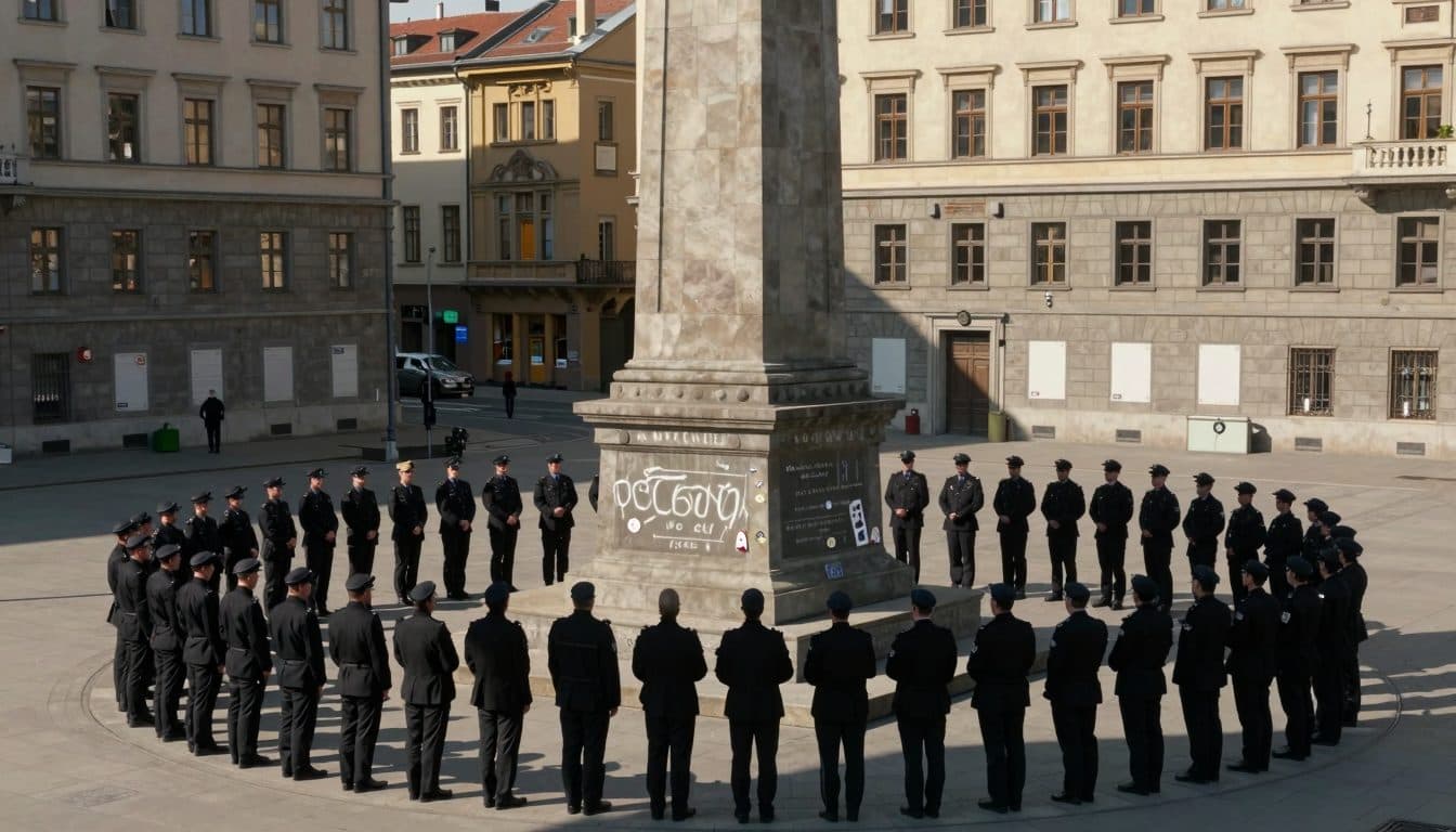 Ataques antisemitas contra artistas durante una acción en el monumento a Lueger en Viena