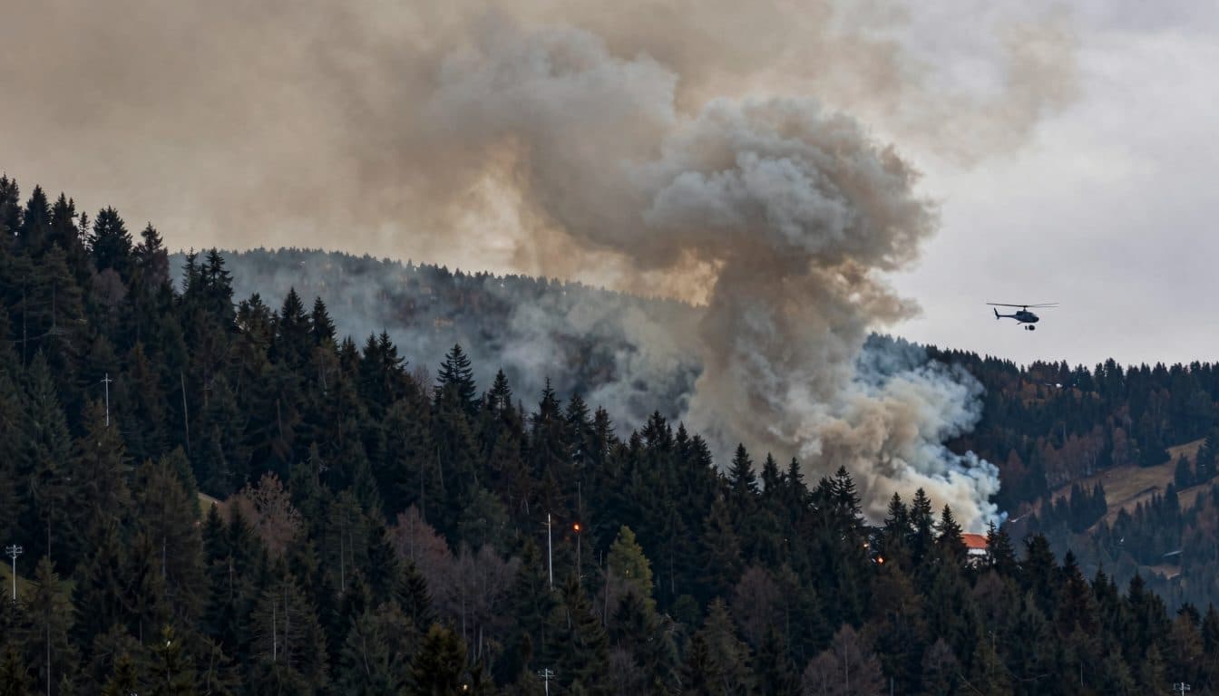Incendio forestal en los Alpes de Chiemgau: situación de catástrofe en el distrito de Traunstein
