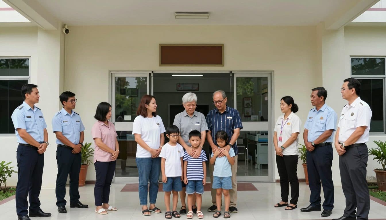 Familias retiran los cuerpos tras tiroteo en una escuela cerca de Bangkok que deja al menos siete muertos