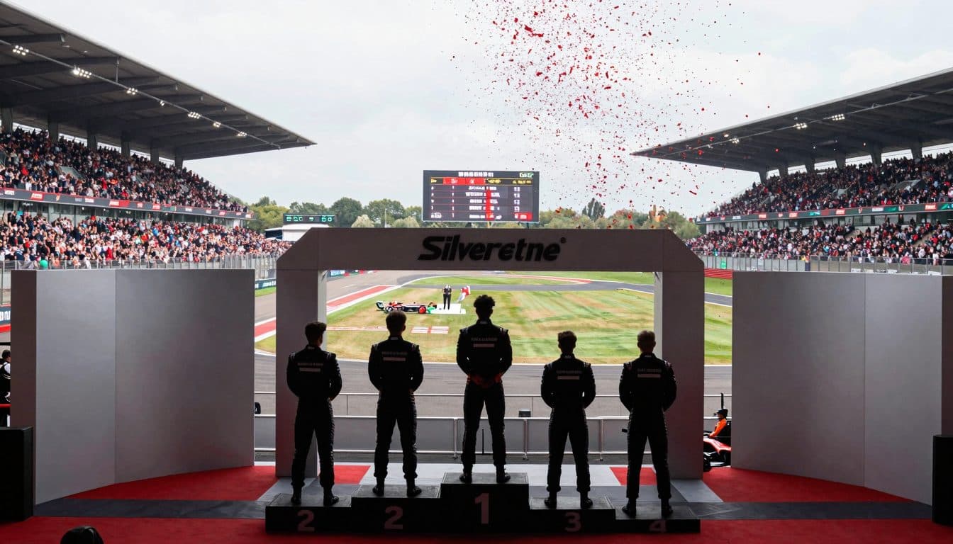 Leclerc celebra la primera victoria de Ferrari en Silverstone y desata un triunfo histórico de aniversario