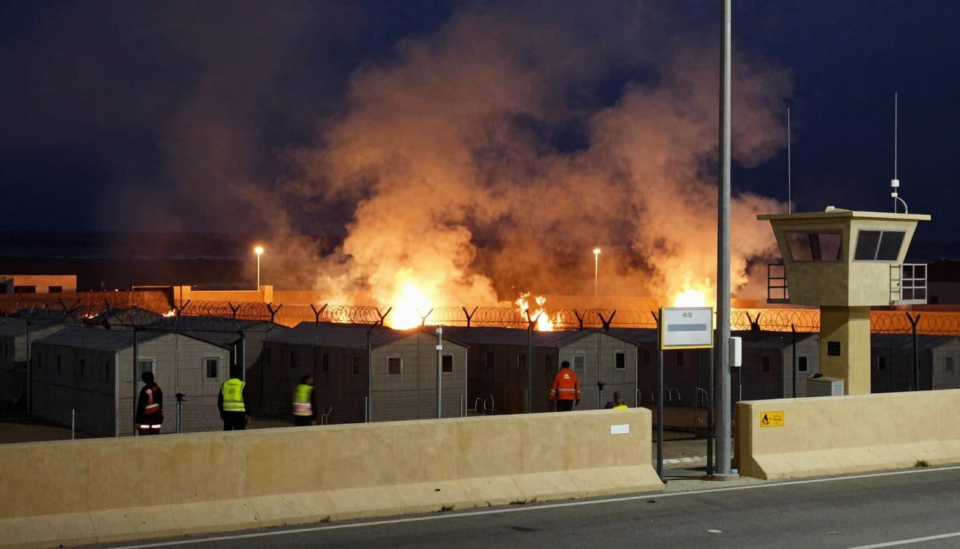 Incendio en campamento de migrantes en Ceuta: situación y reacciones