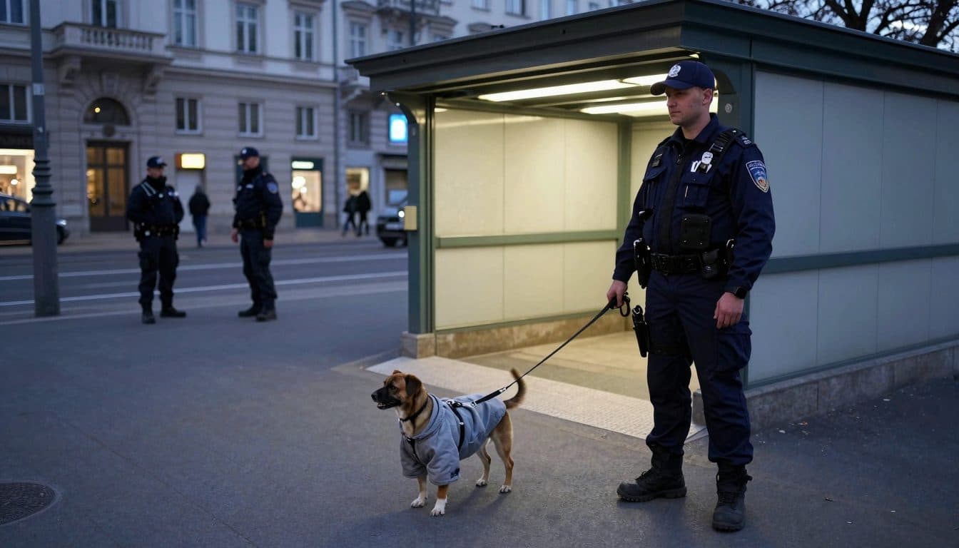 Detenido en Viena un hombre de 28 años por la presunta agresión a su perro en plena calle